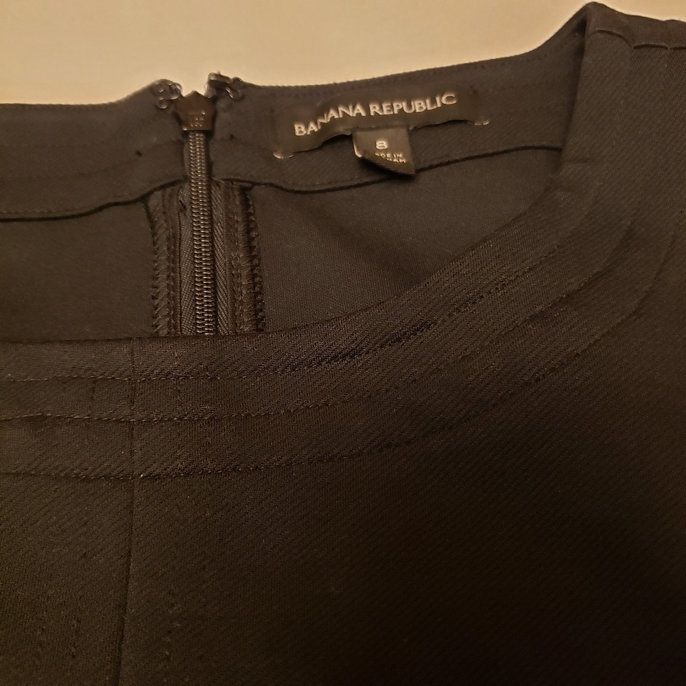 Banana Republic Black Career Sleeveless Dress Size 8 - Picture 11 of 13